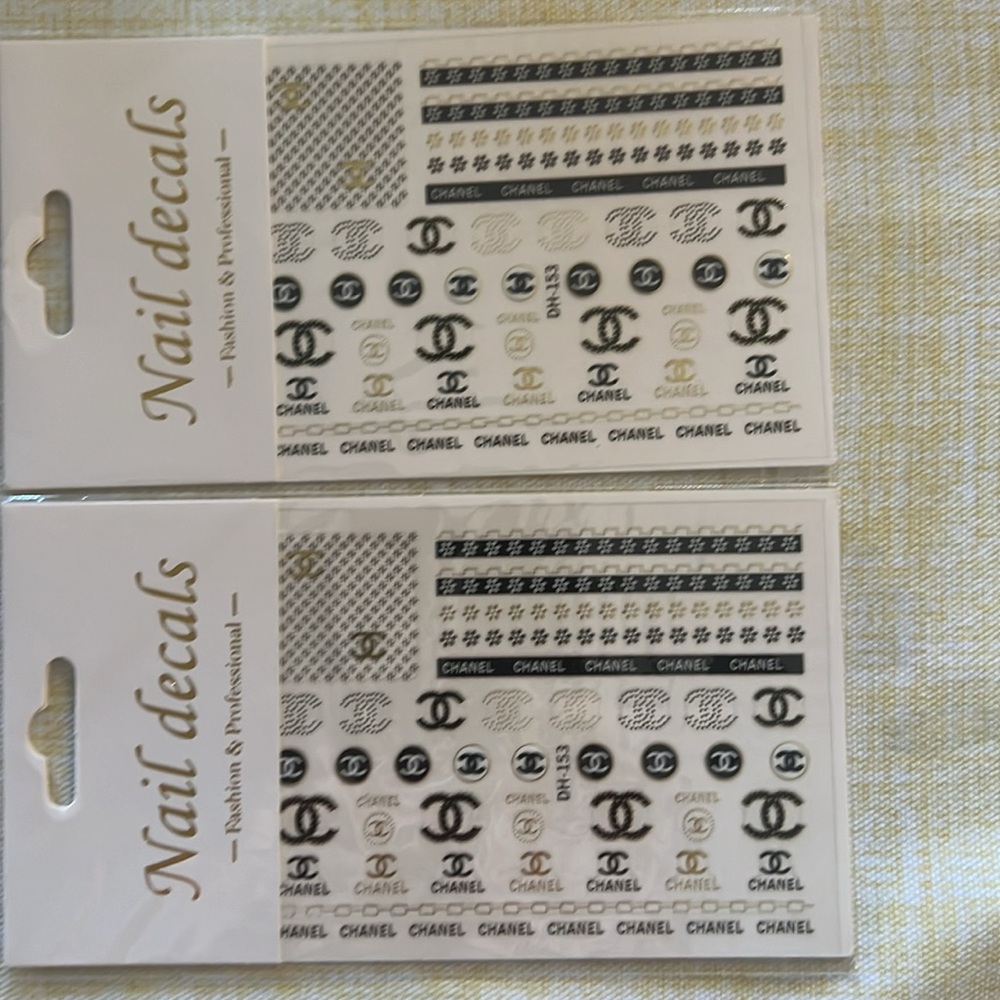 Nail stickers Chanel style for all nails, HOT 🔥💯💅🎁💅🔥